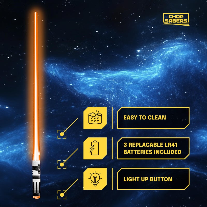 ChopSabers Chop Sabers Light Up Lightsaber Chopsticks, 1 Pair, Orange - Image 5